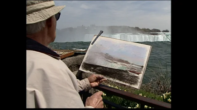 Wolf Kahn at Niagara Falls